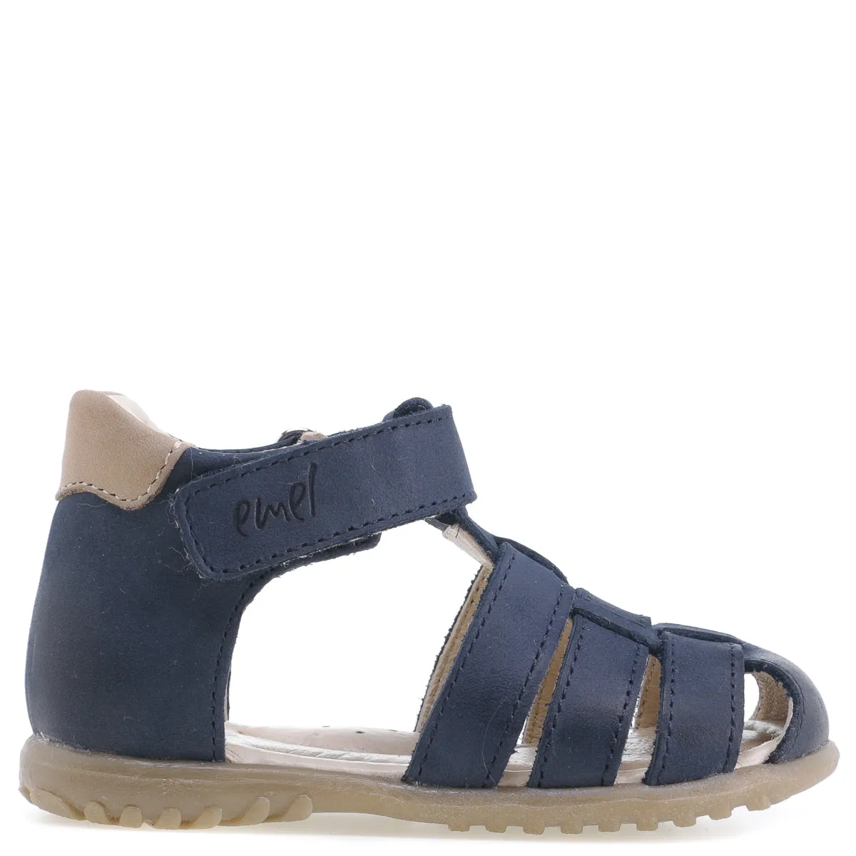 (1078-27) Emel Navy closed sandals