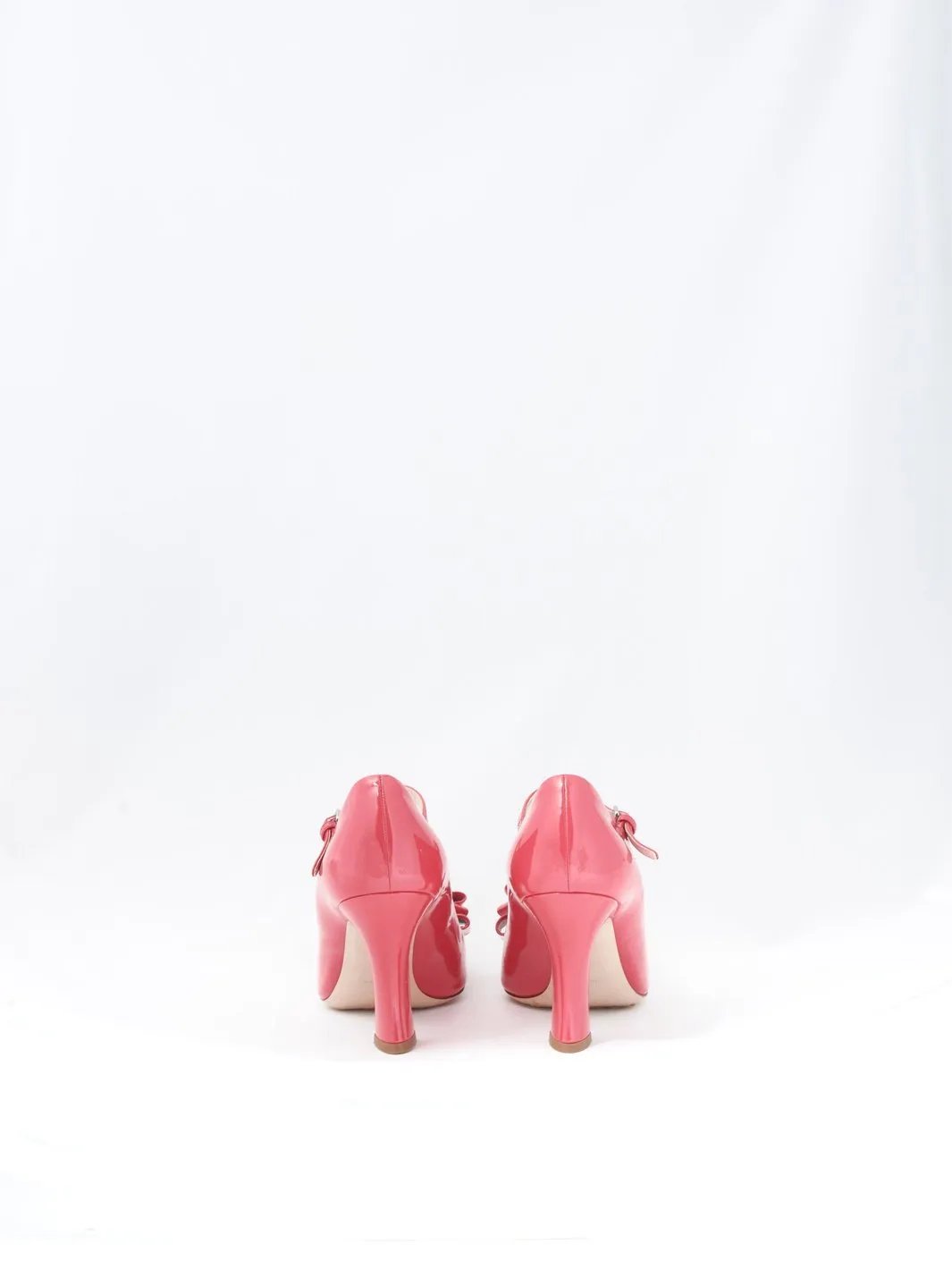 2010 Miu Miu Mary Janes in cherry colored patent leather