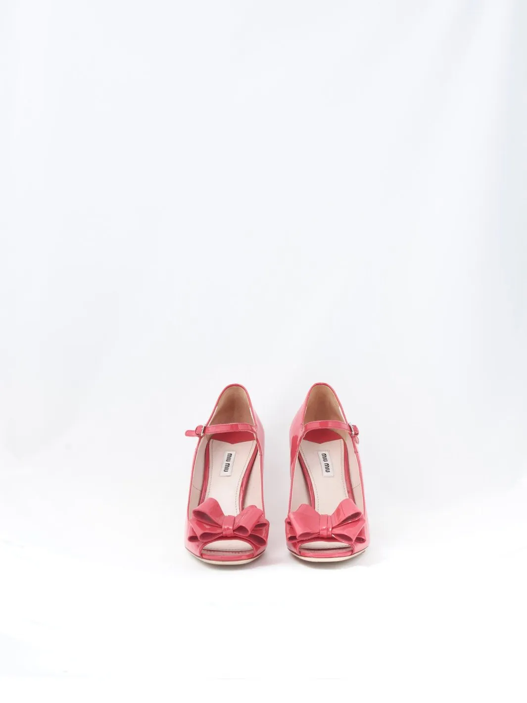 2010 Miu Miu Mary Janes in cherry colored patent leather