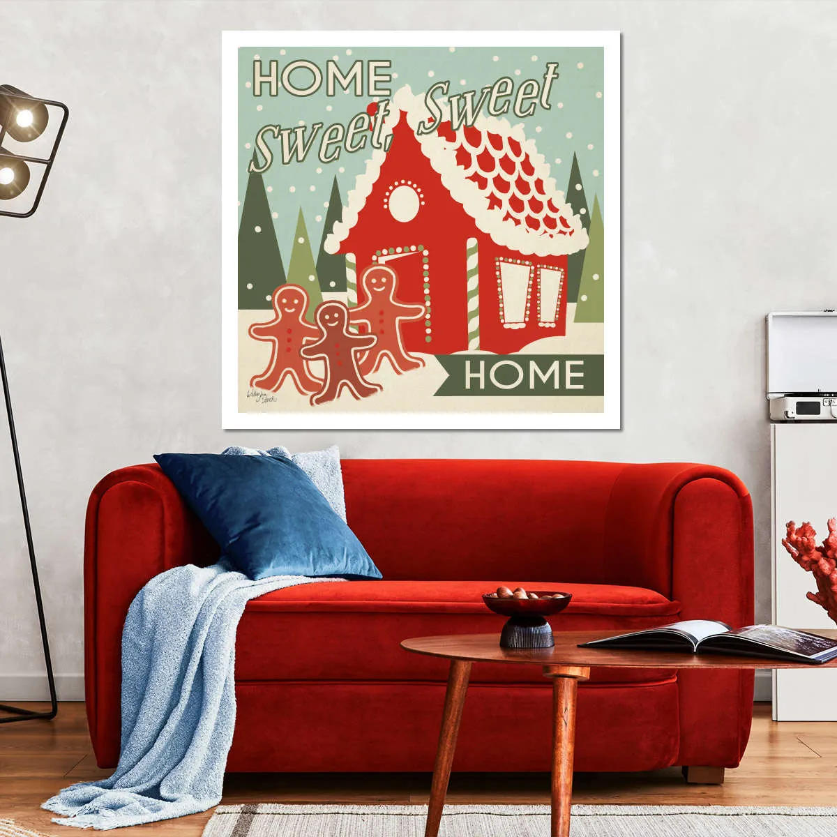 50s Christmas Wall Art