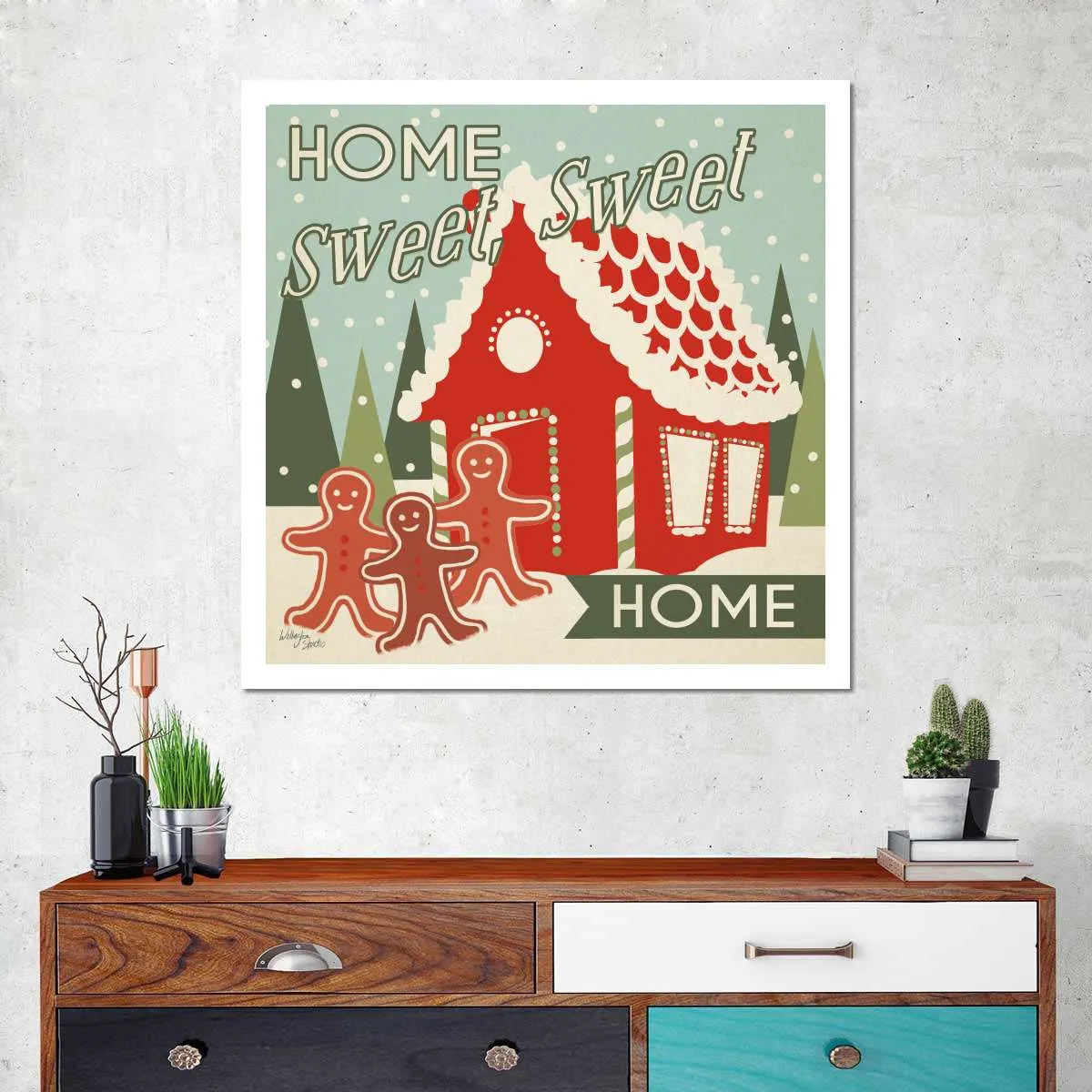 50s Christmas Wall Art