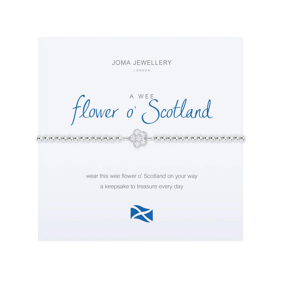 A Wee 'Flower of Scotland' Bracelet | Silver Plated