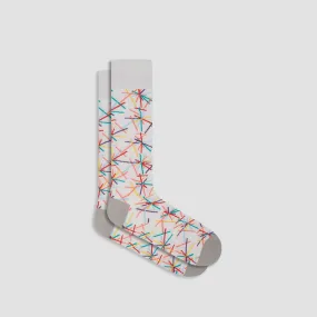 Abstract Mid-Calf Socks