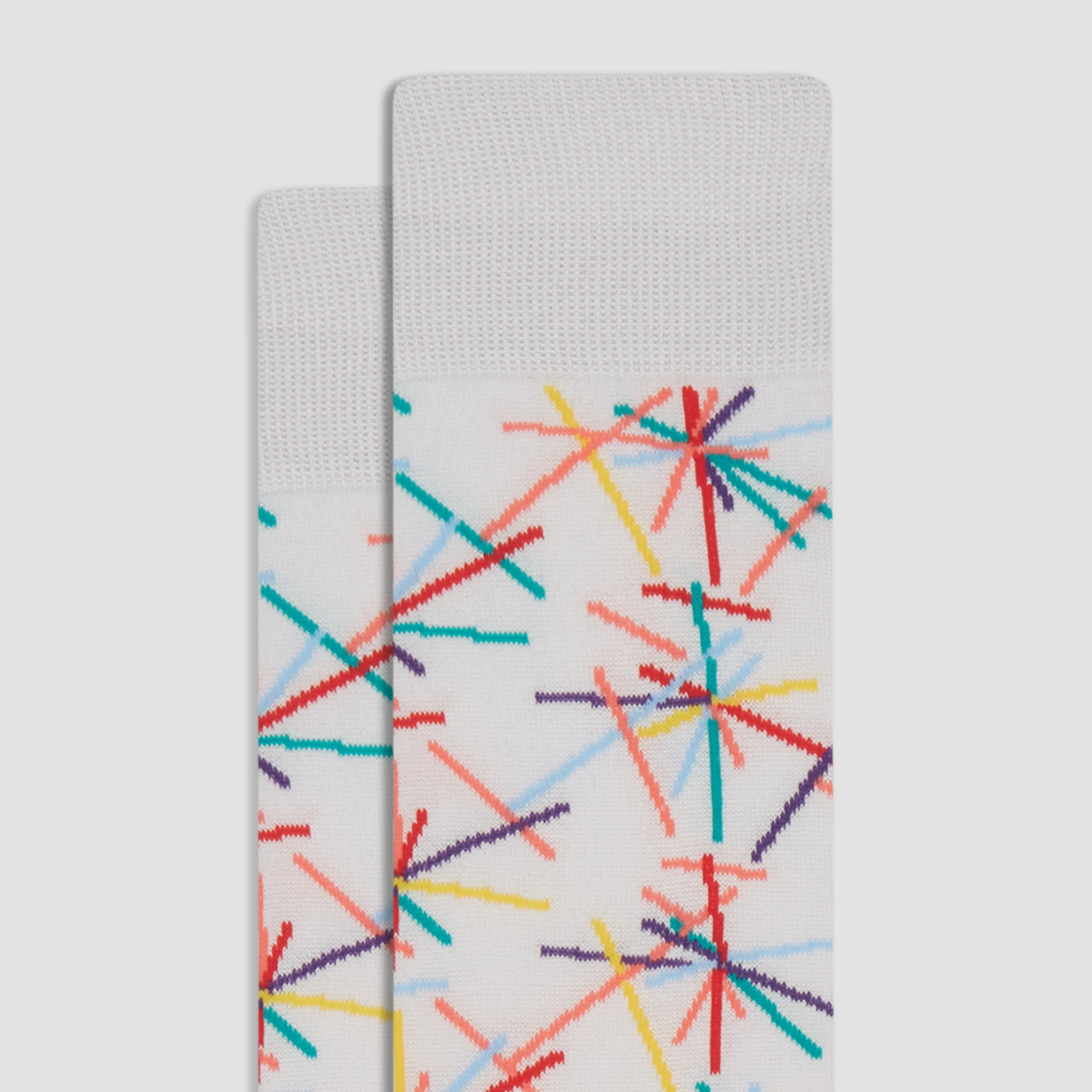 Abstract Mid-Calf Socks