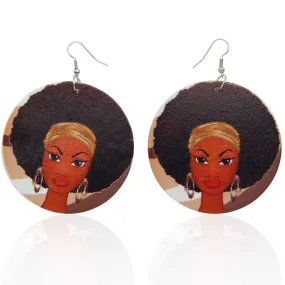 Africa inspired earrings | Afro girl