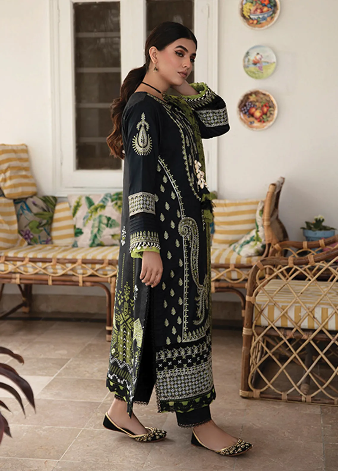 Afsaneh By Aabyaan Embroidered Lawn Unstitched 3 Piece Suit - 02