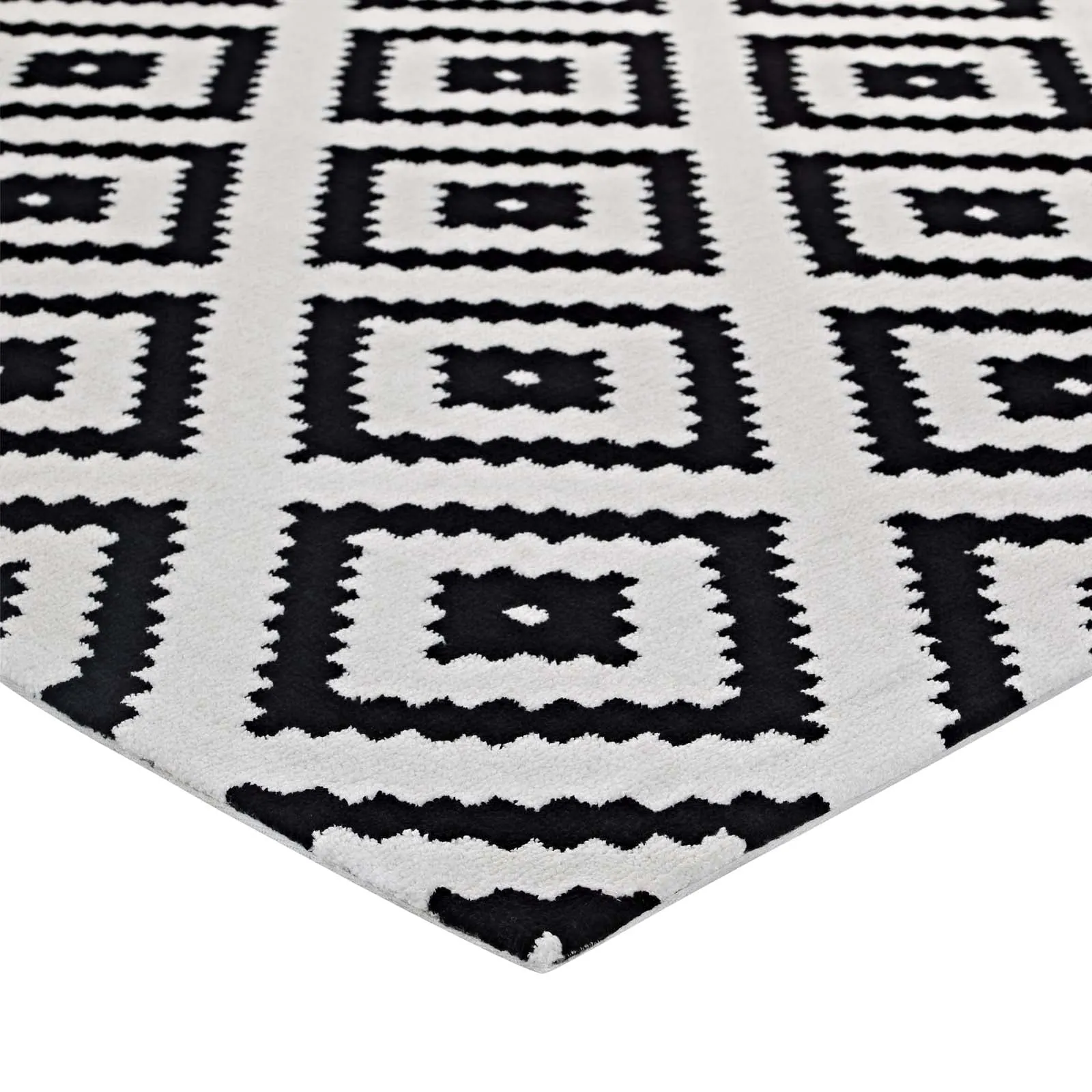 Alika Abstract Diamond Trellis Area Rug by Modway