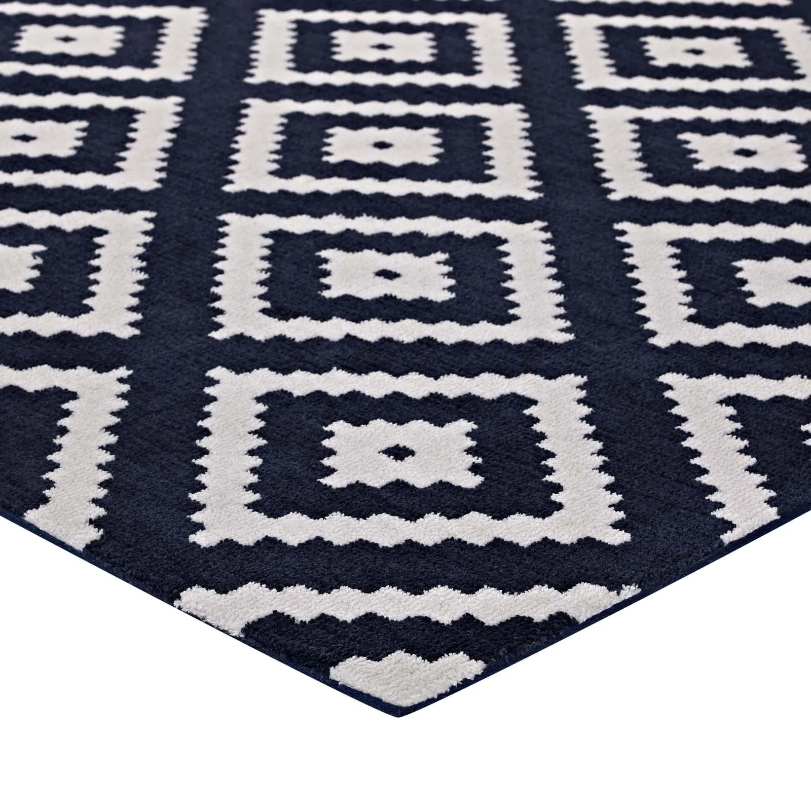 Alika Abstract Diamond Trellis Area Rug by Modway