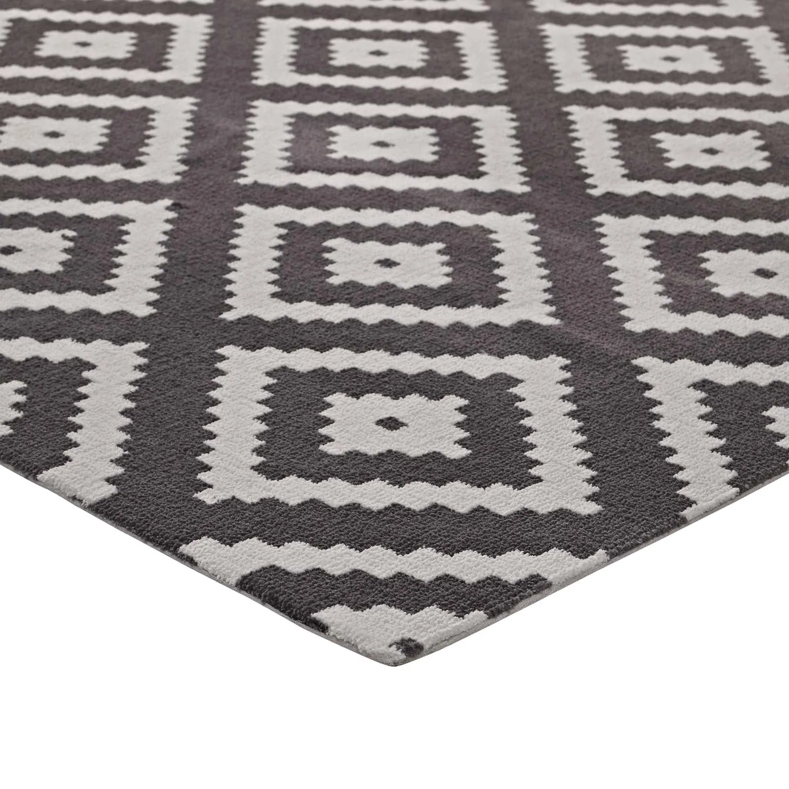 Alika Abstract Diamond Trellis Area Rug by Modway