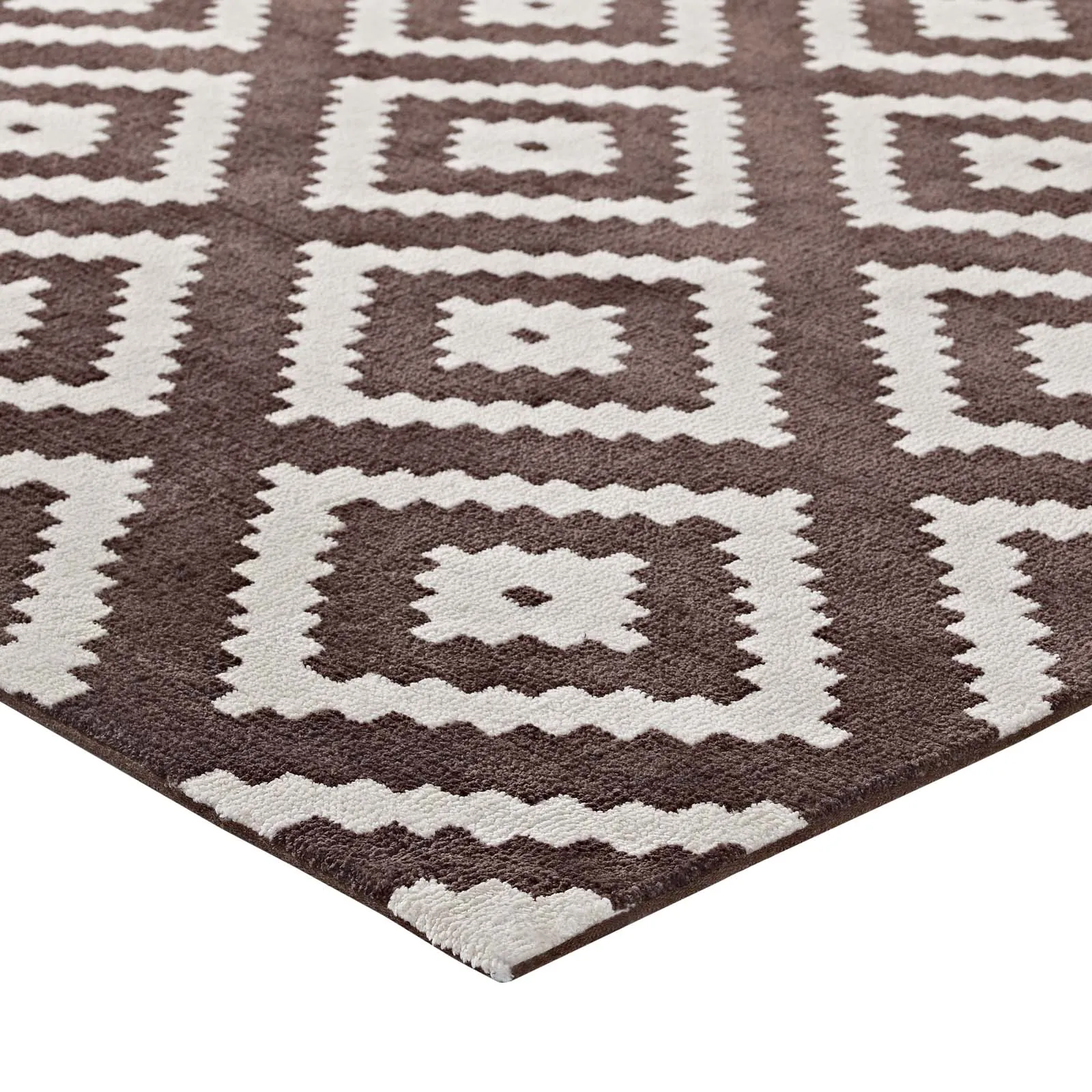 Alika Abstract Diamond Trellis Area Rug by Modway