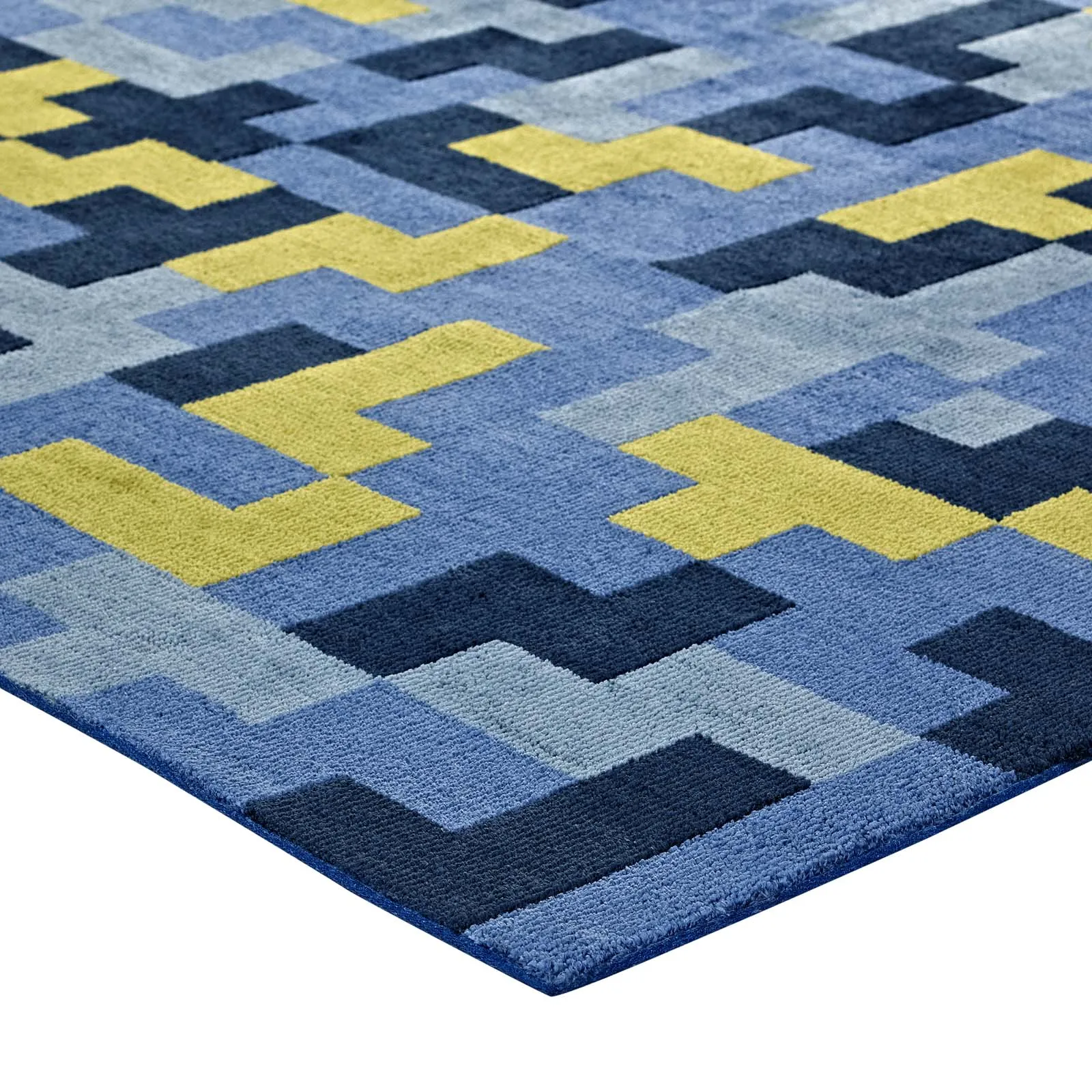 Andela Interlocking Block Mosaic Area Rug by Modway