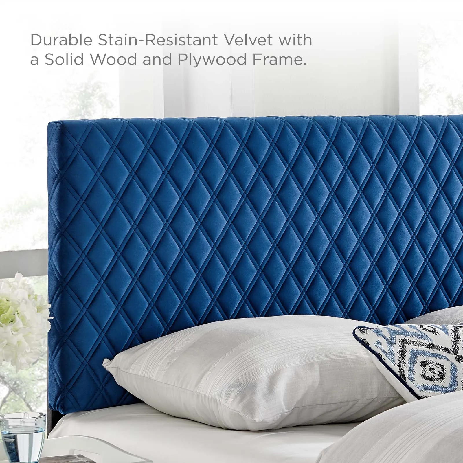 Angela Performance Velvet Headboard