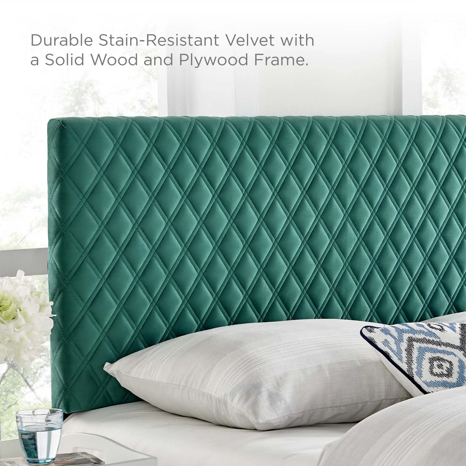 Angela Performance Velvet Headboard