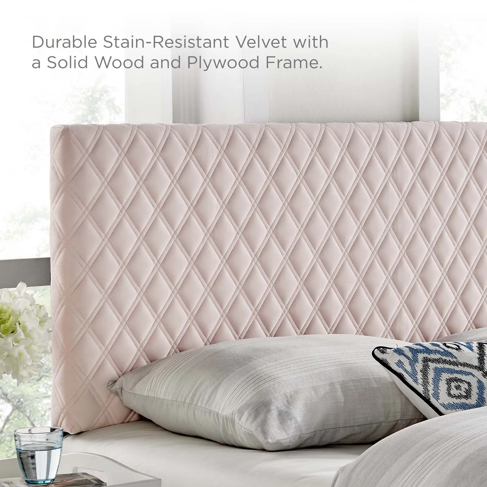 Angela Performance Velvet Headboard