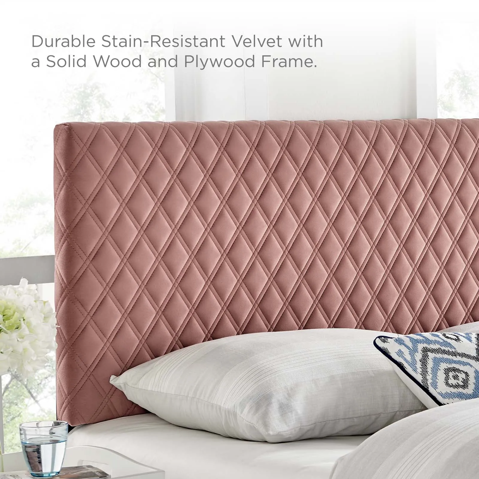 Angela Performance Velvet Headboard