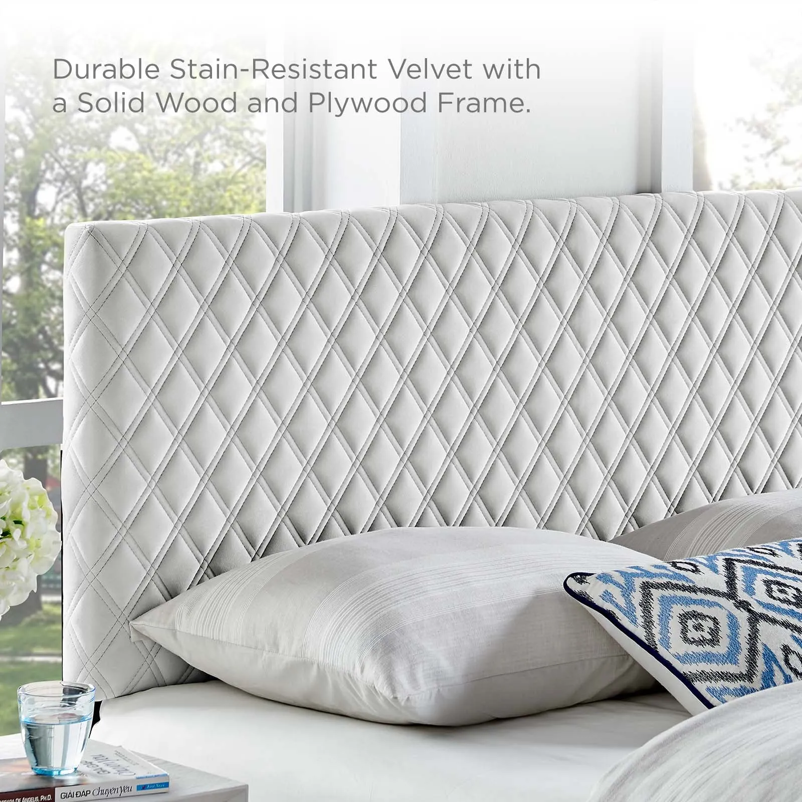 Angela Performance Velvet Headboard