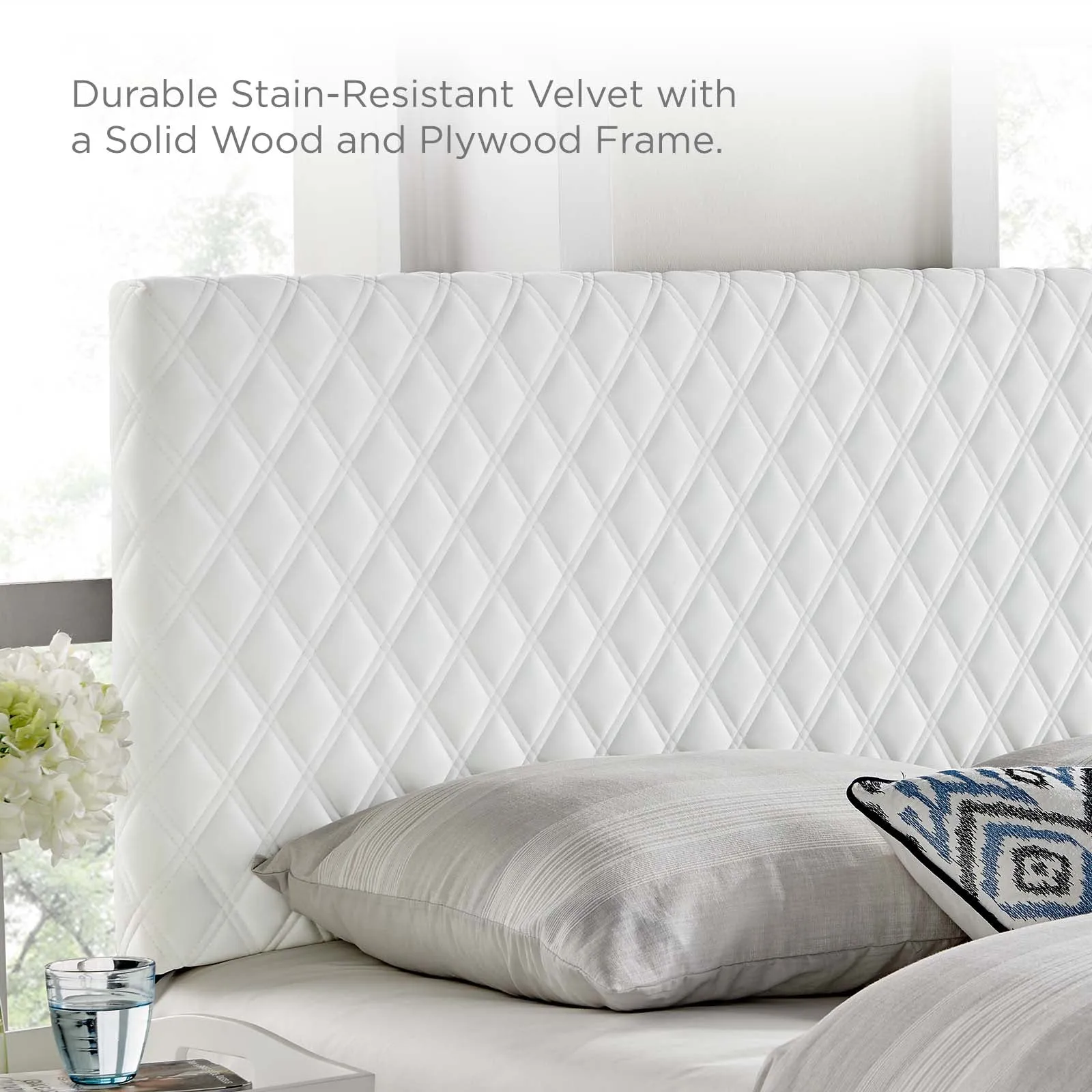 Angela Performance Velvet Headboard