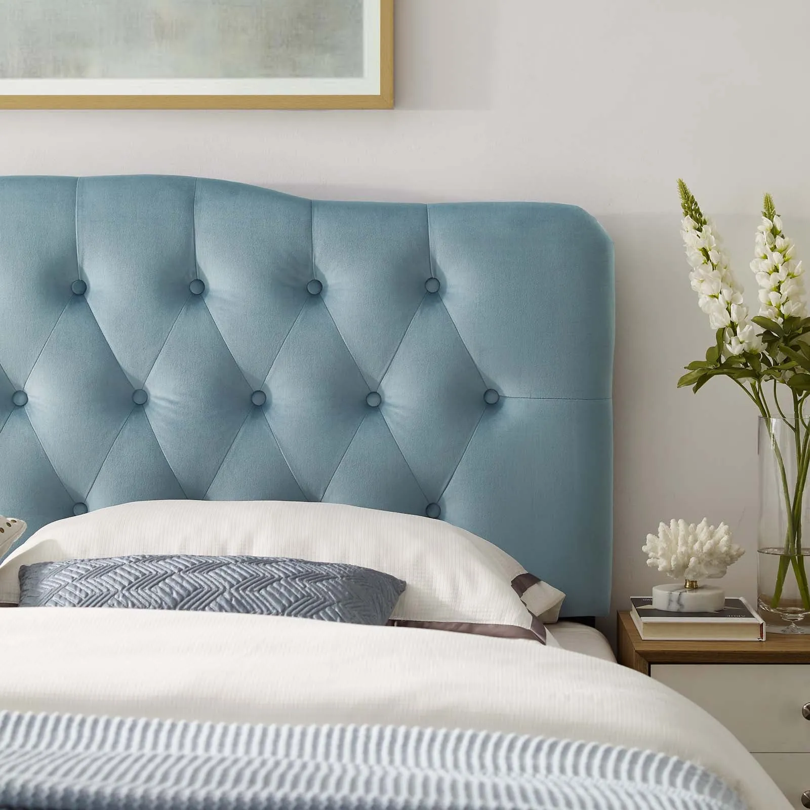 Annabel Diamond Tufted Performance Velvet Headboard by Modway