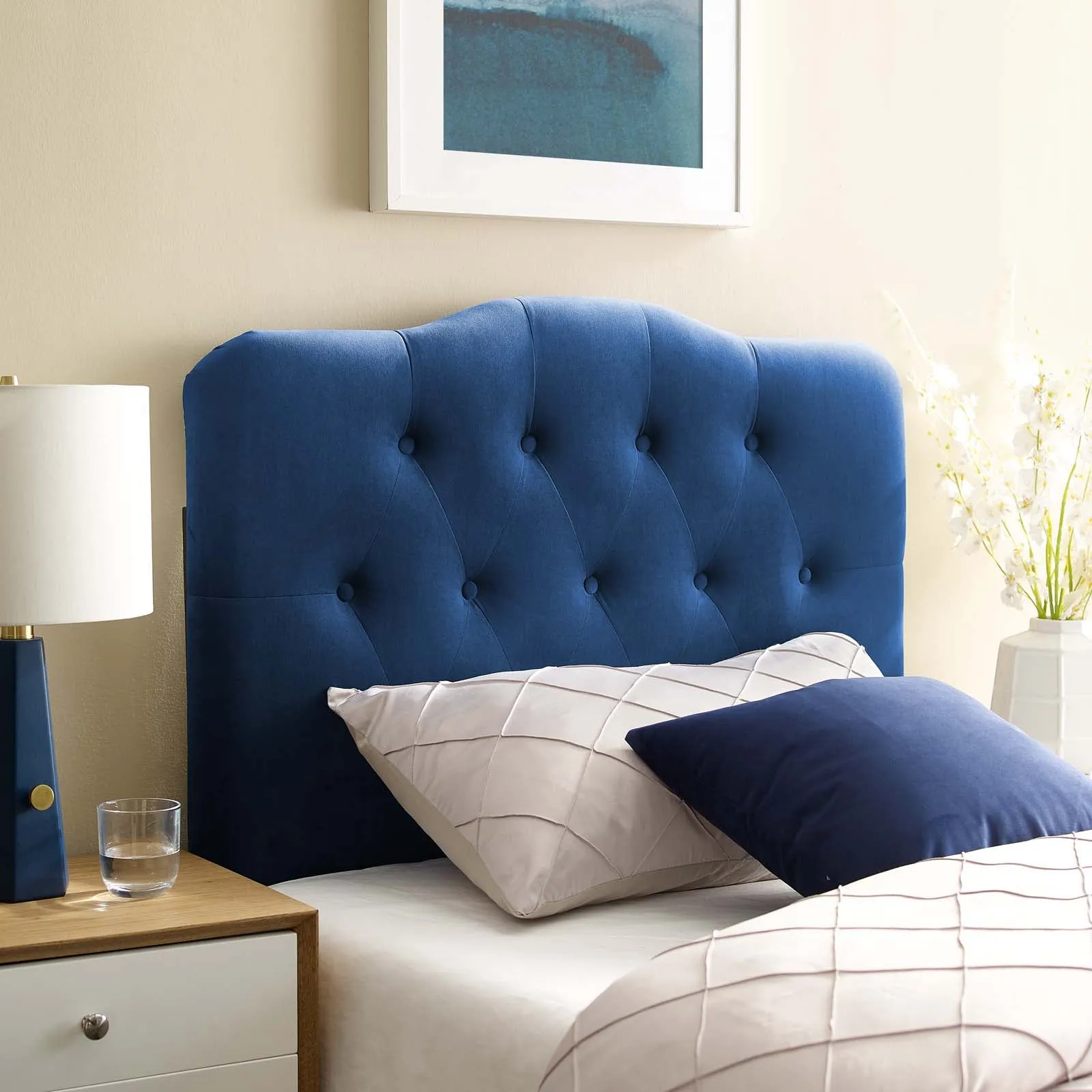 Annabel Diamond Tufted Performance Velvet Headboard by Modway