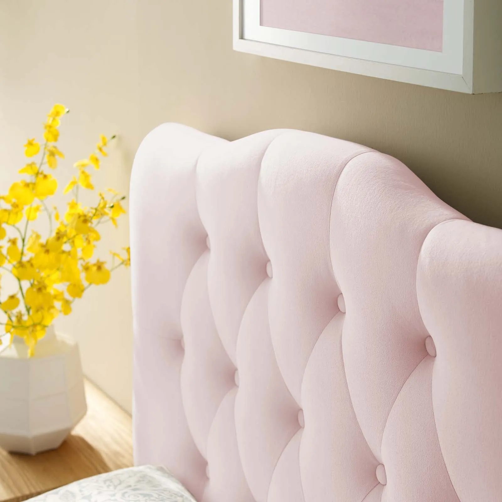 Annabel Diamond Tufted Performance Velvet Headboard by Modway