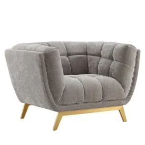 Bestow Crushed Performance Velvet Armchair