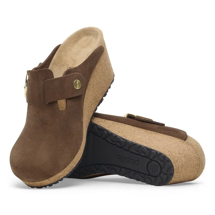 BIRKENSTOCK Women's Fanny Ring-Buckle Suede Leather (Dark Tea)