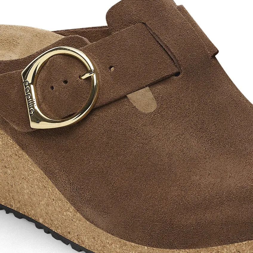 BIRKENSTOCK Women's Fanny Ring-Buckle Suede Leather (Dark Tea)