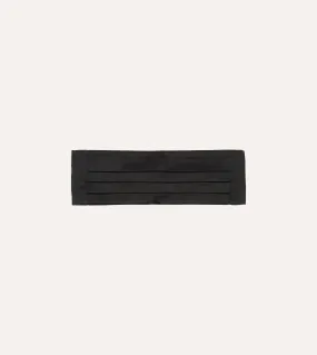 Black Silk Satin Cummerbund