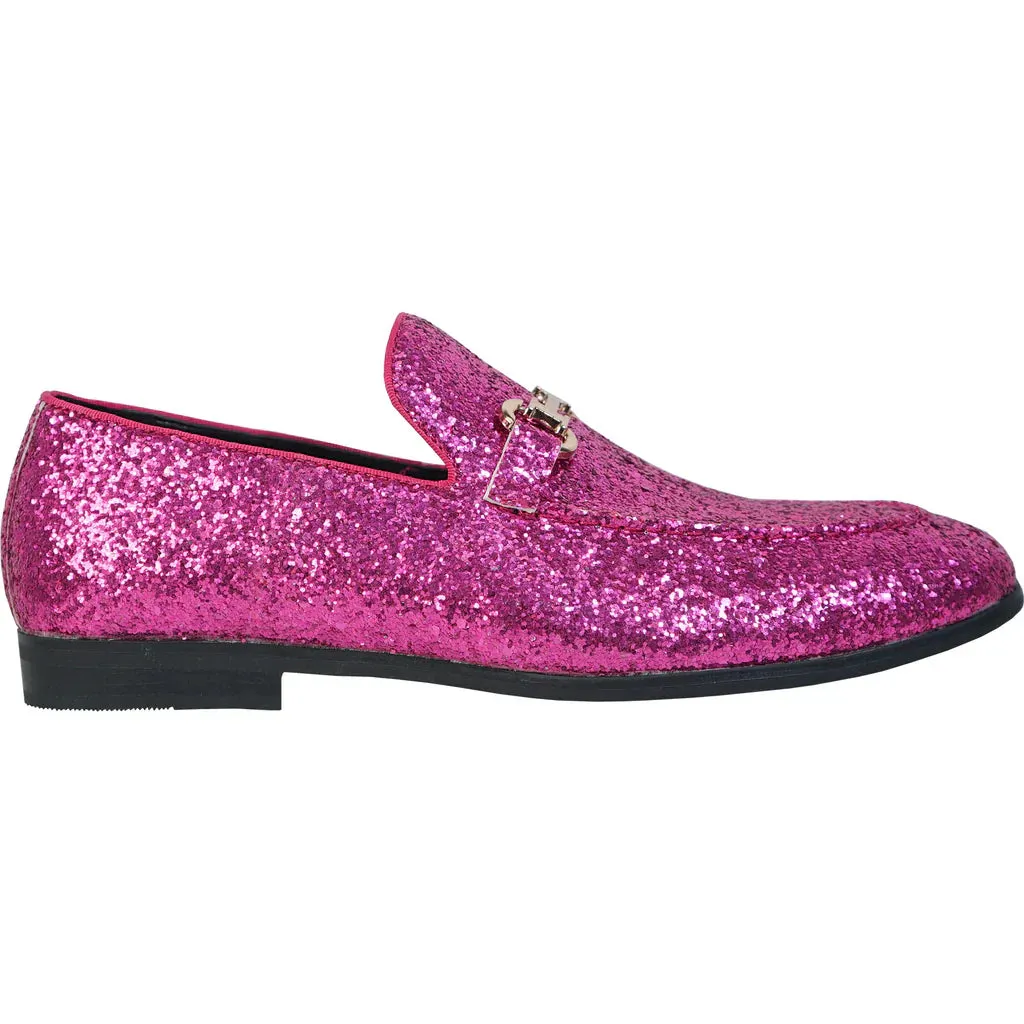 BRAVO Men Dress Shoe PROM-2 Loafer Shoe for Prom & Wedding Pink