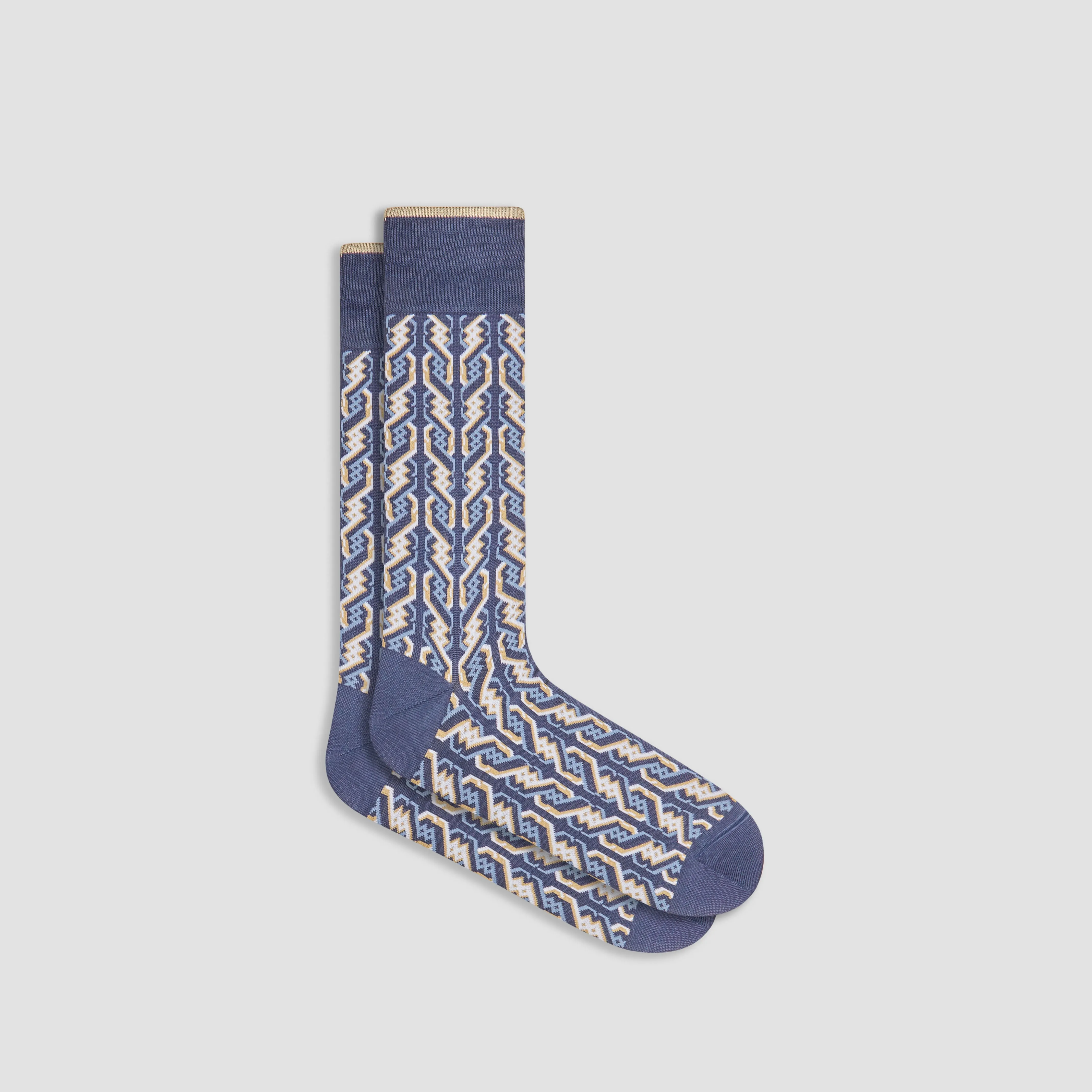 Cable Stripe Mid-Calf Socks