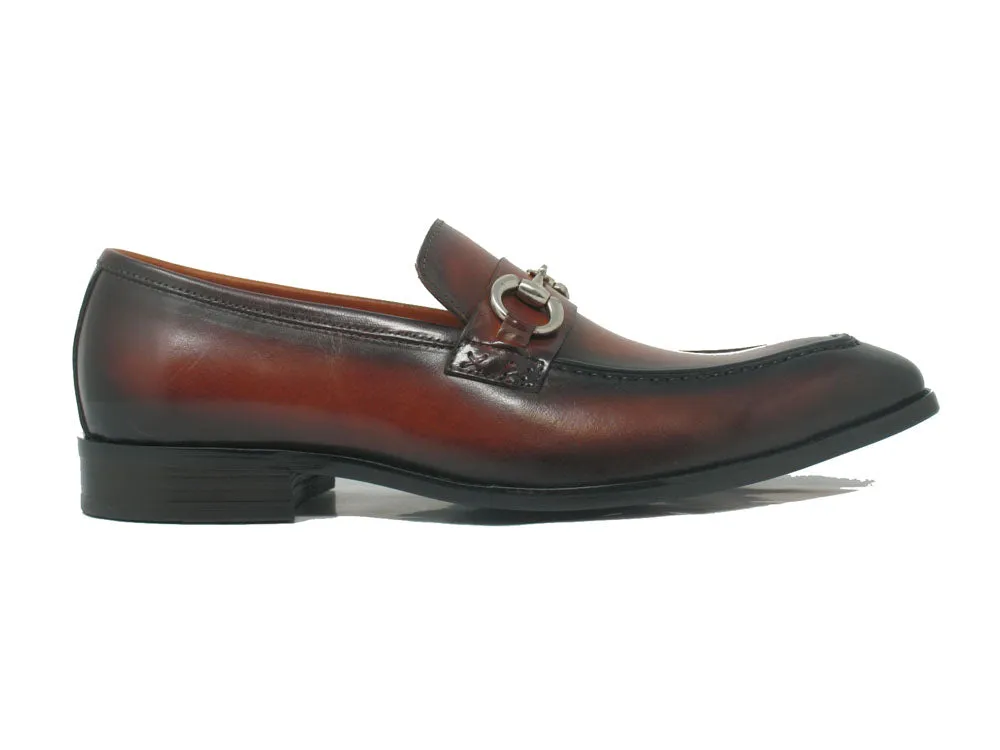 Calfskin Buckle Loafer Patina Finish