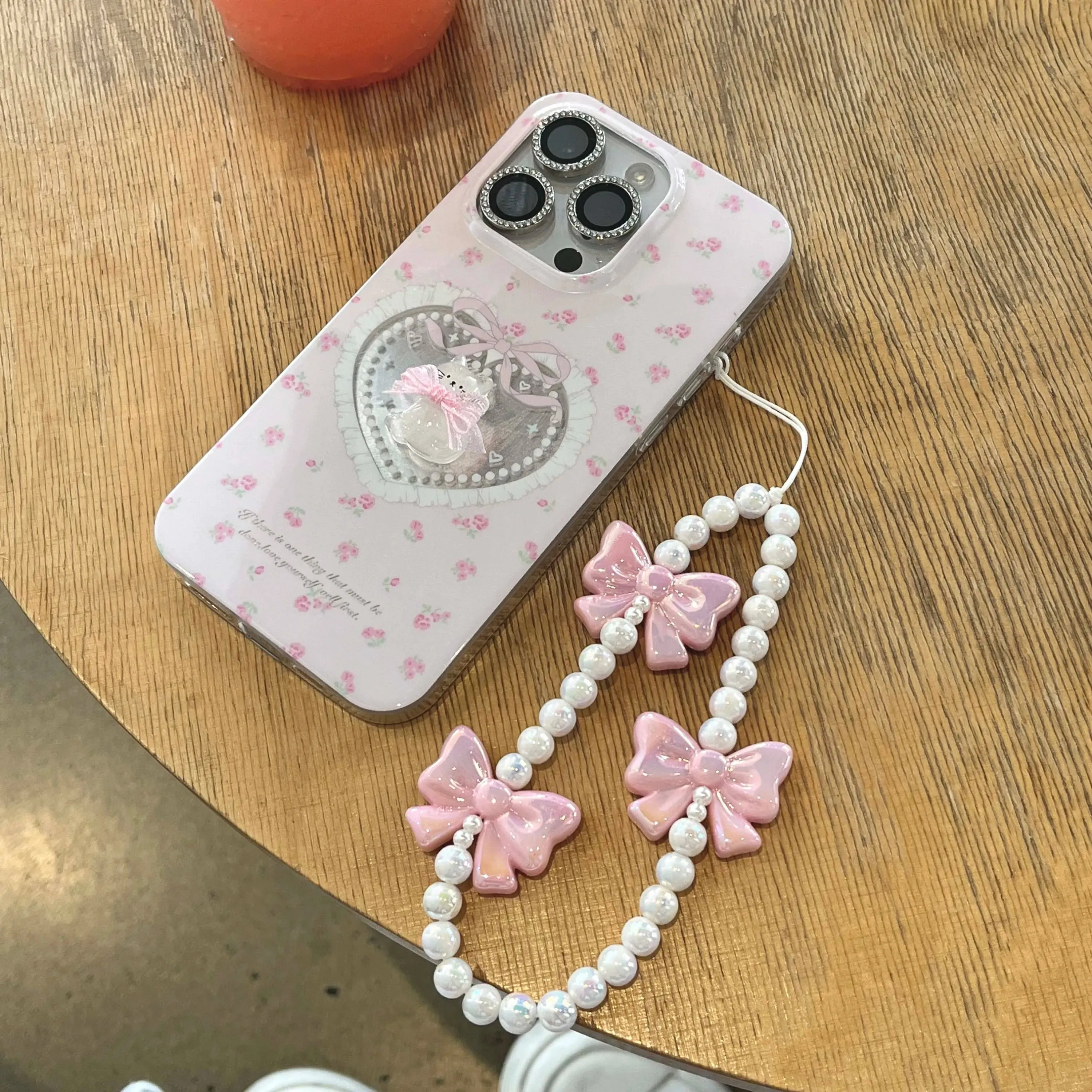 Cameo Kitty iPhone Case With Chain