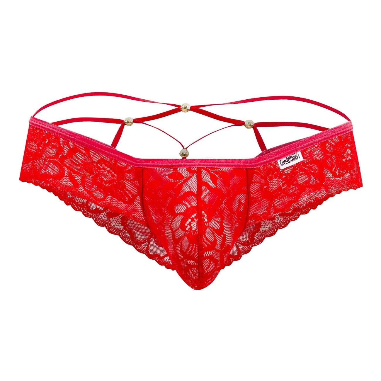 CandyMan Lace Peekaboo Briefs