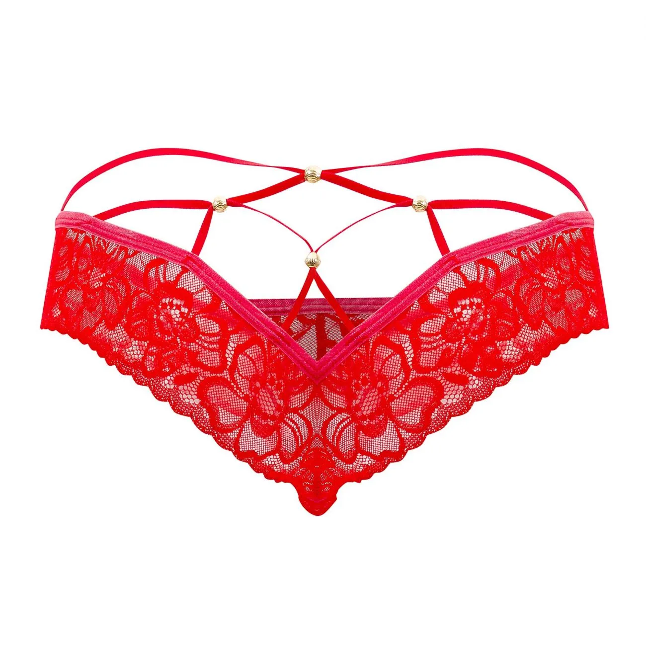 CandyMan Lace Peekaboo Briefs