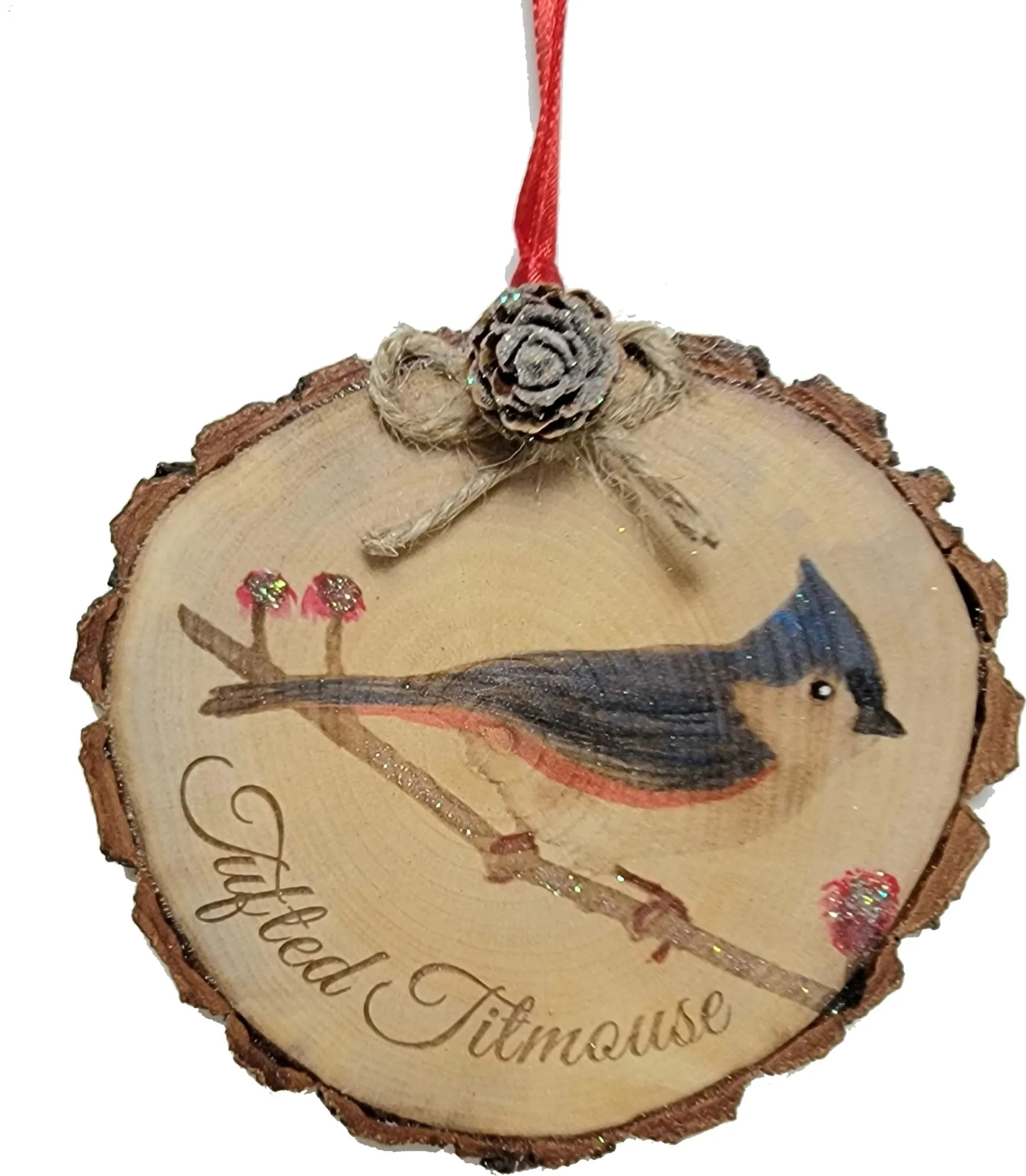 Carolina Song Bird Engraved Ornaments