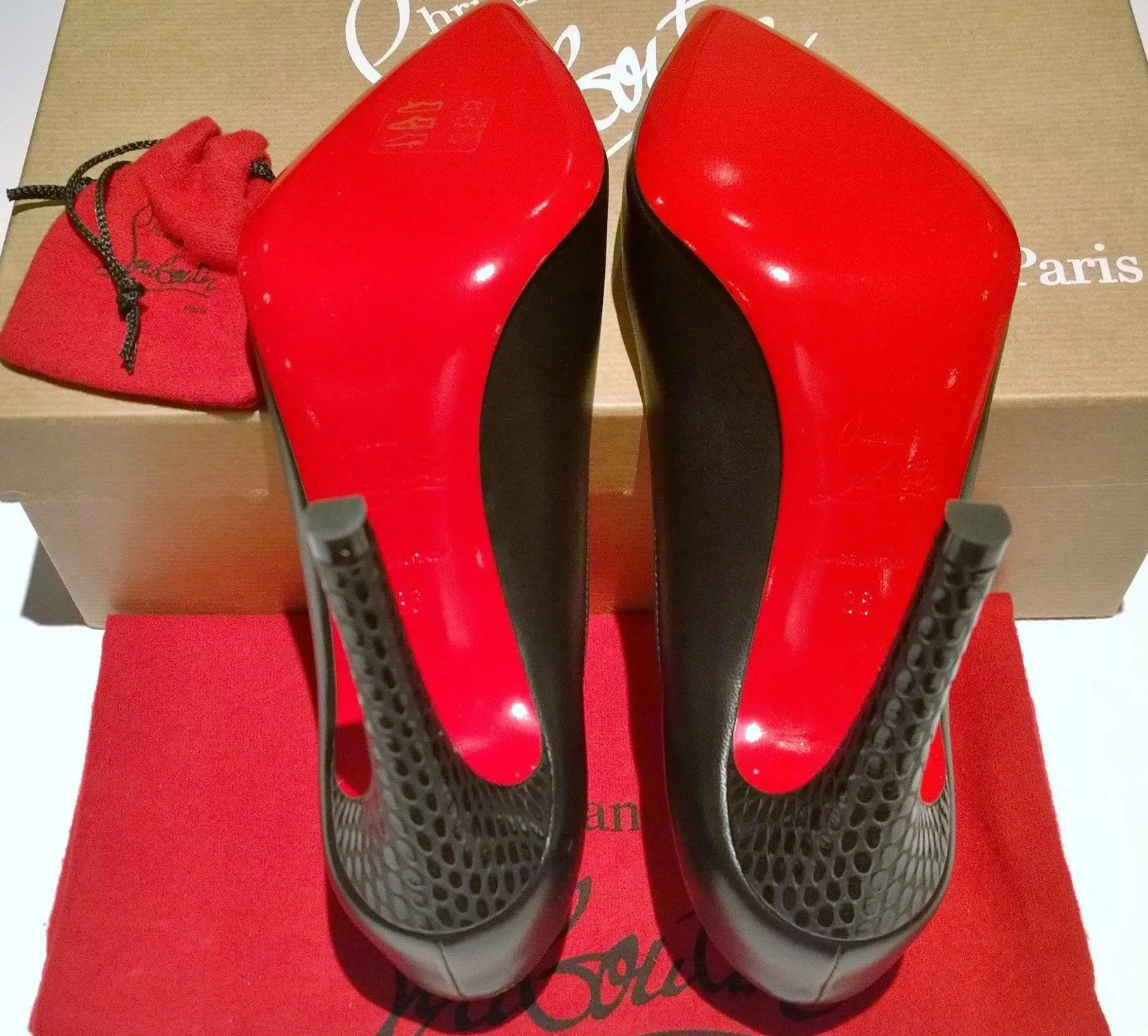 Christian Louboutin Maastrict 100 Black Leather Heels