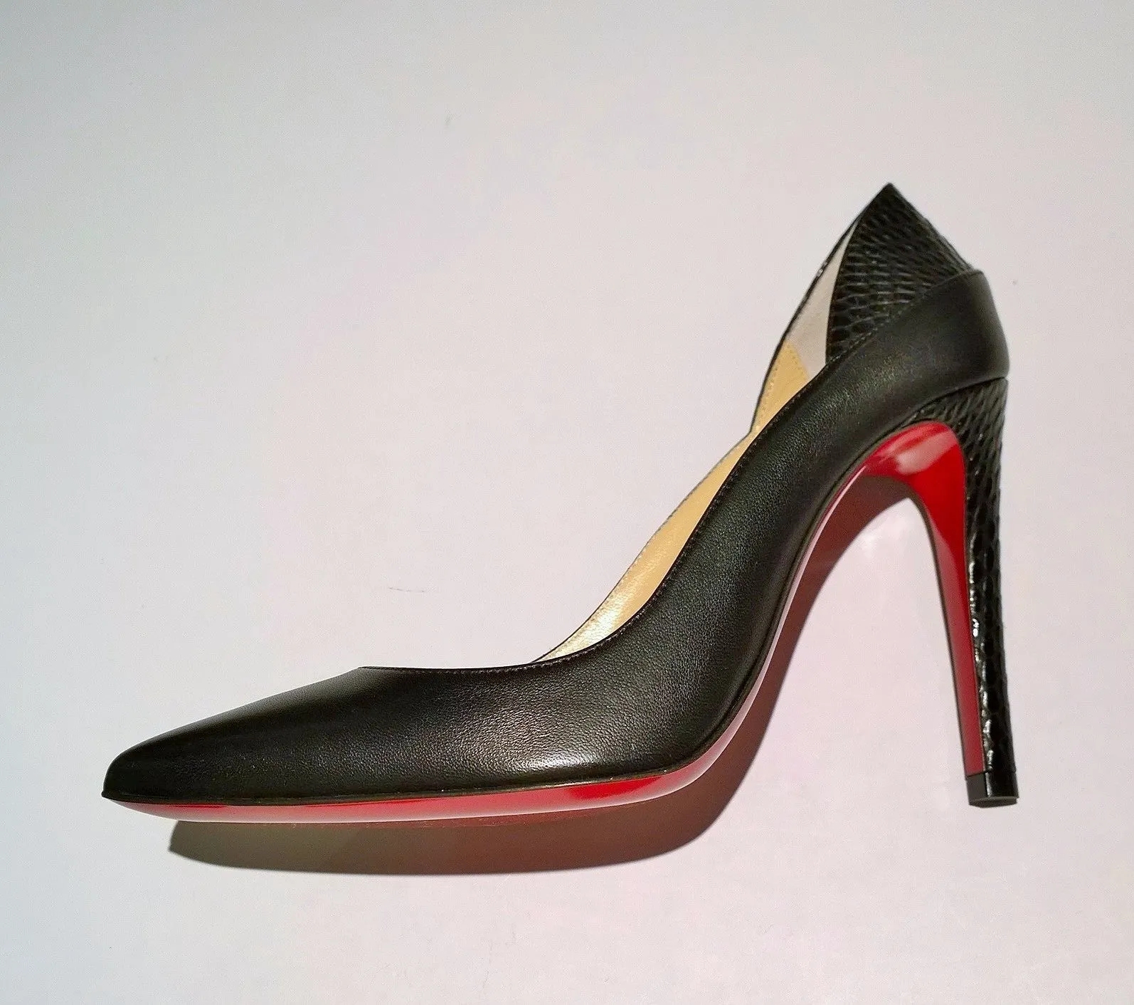 Christian Louboutin Maastrict 100 Black Leather Heels