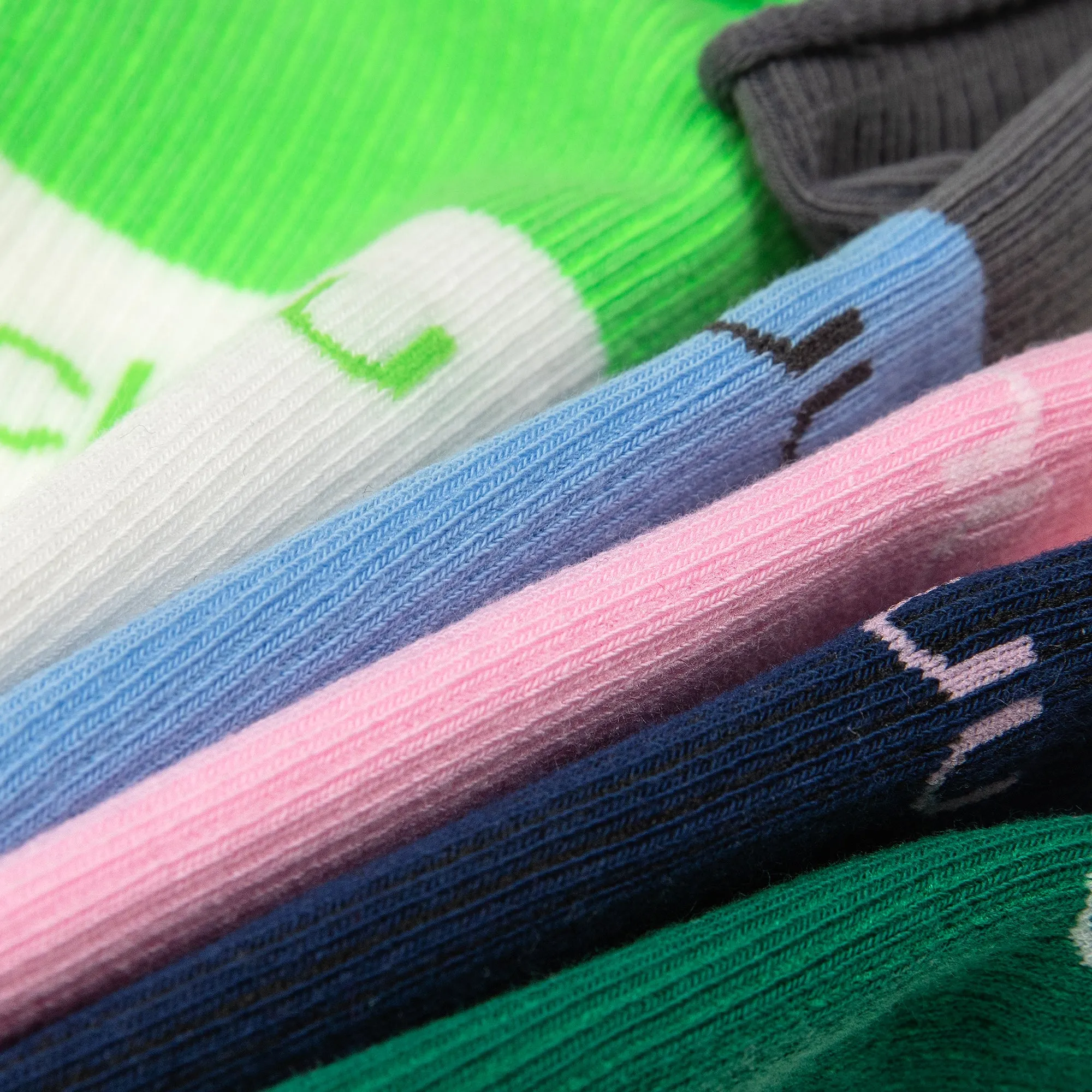 Chuu Logo Color Blocked High Socks