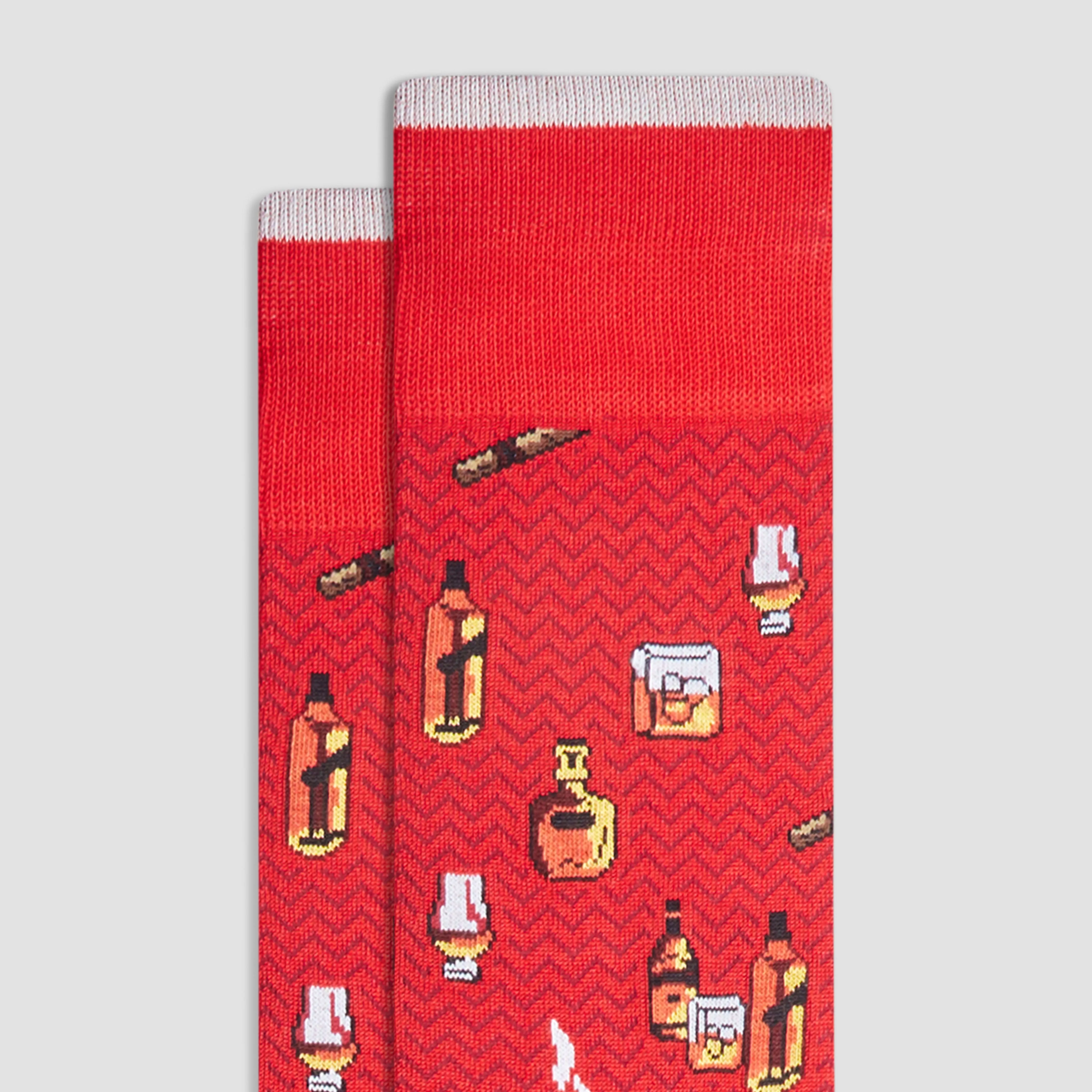 Cigars and Spirits Mid-Calf Socks