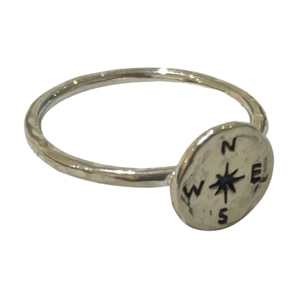 Compass Ring Sterling Silver