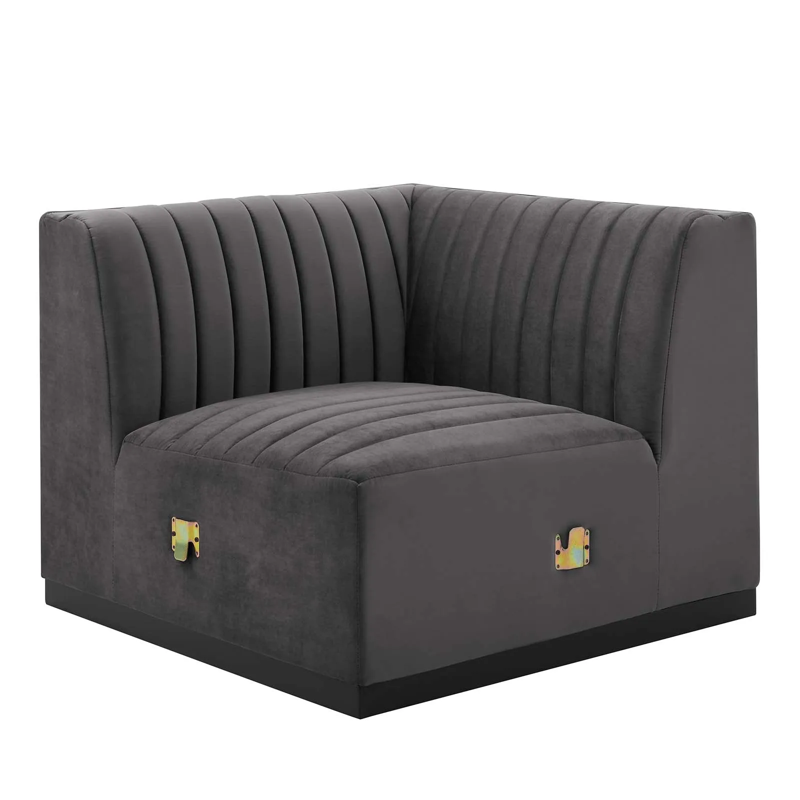 Conjure Channel Tufted Performance Velvet 4-Piece Sectional by Modway