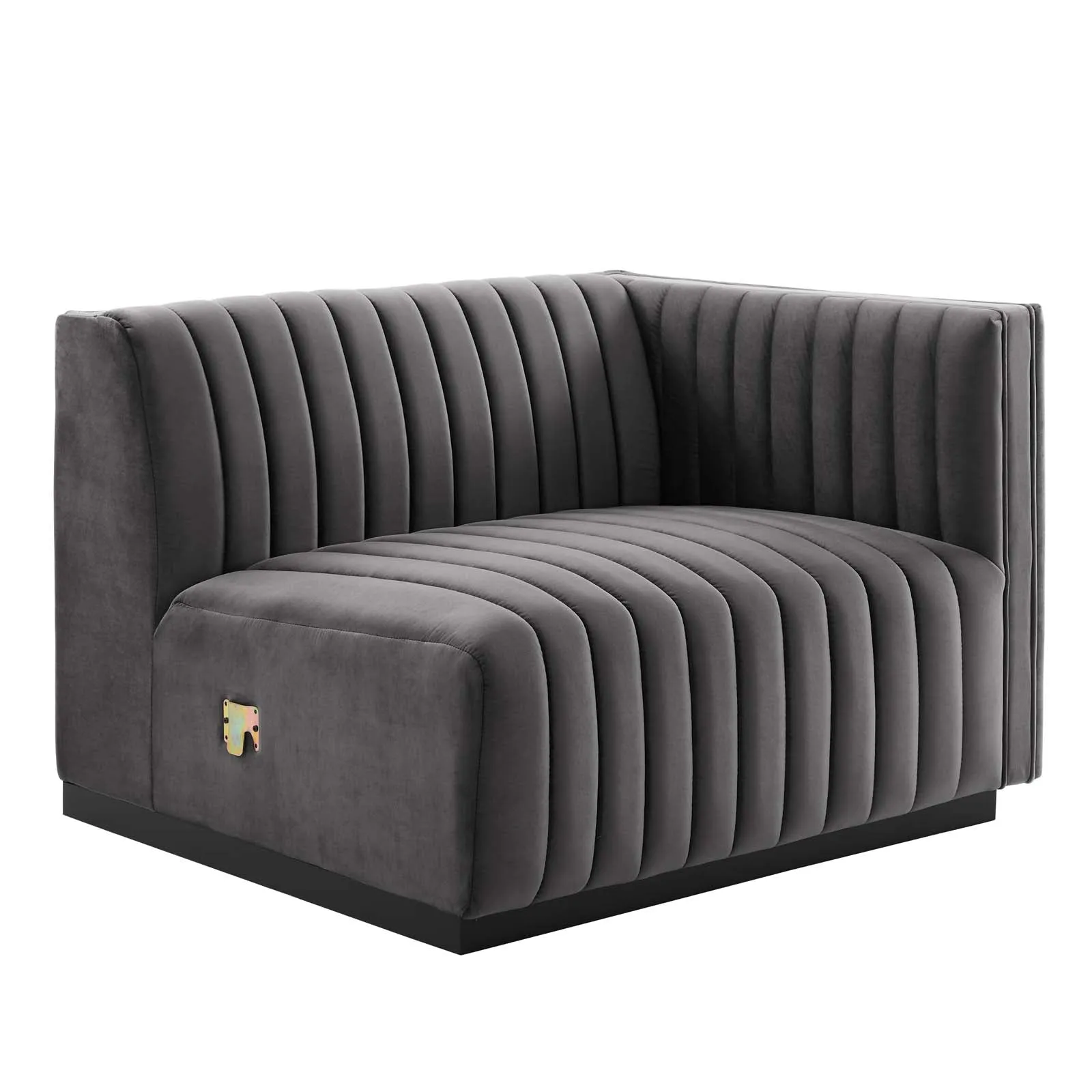 Conjure Channel Tufted Performance Velvet 4-Piece Sectional by Modway