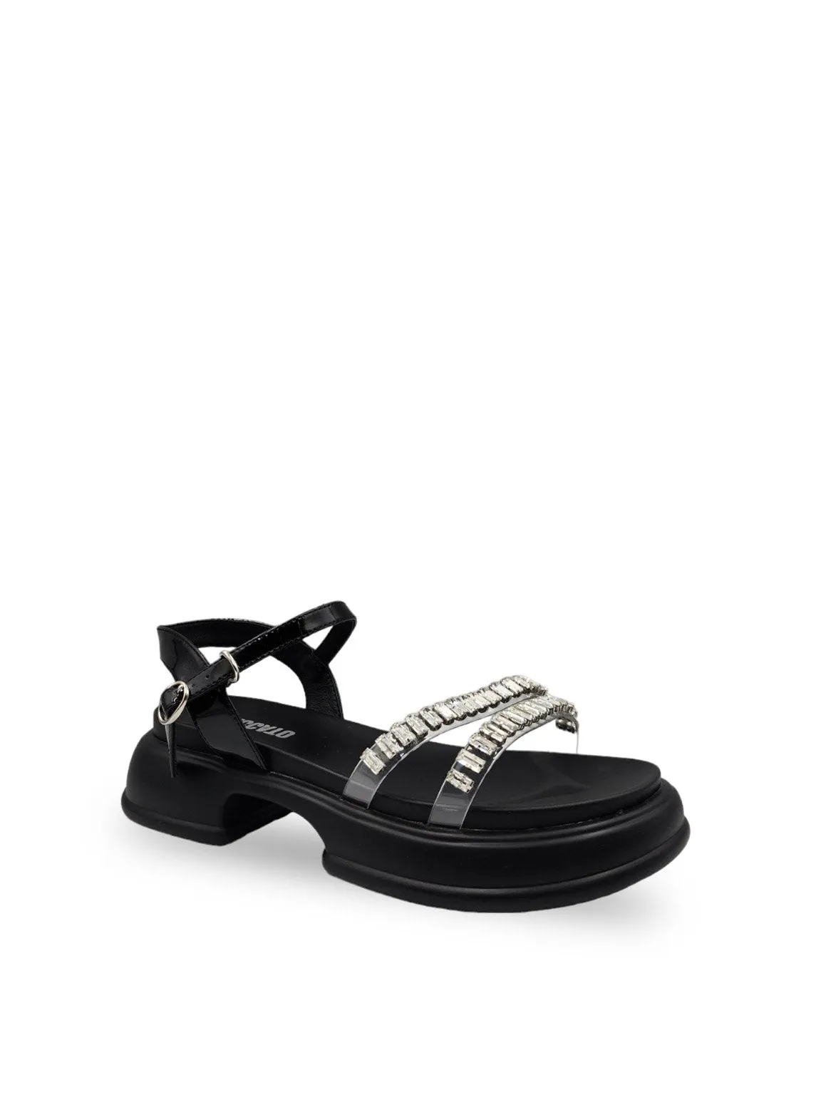 Crystal Strapy Easi Flat Sandals