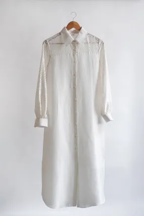 Cutwork Shirt Dress