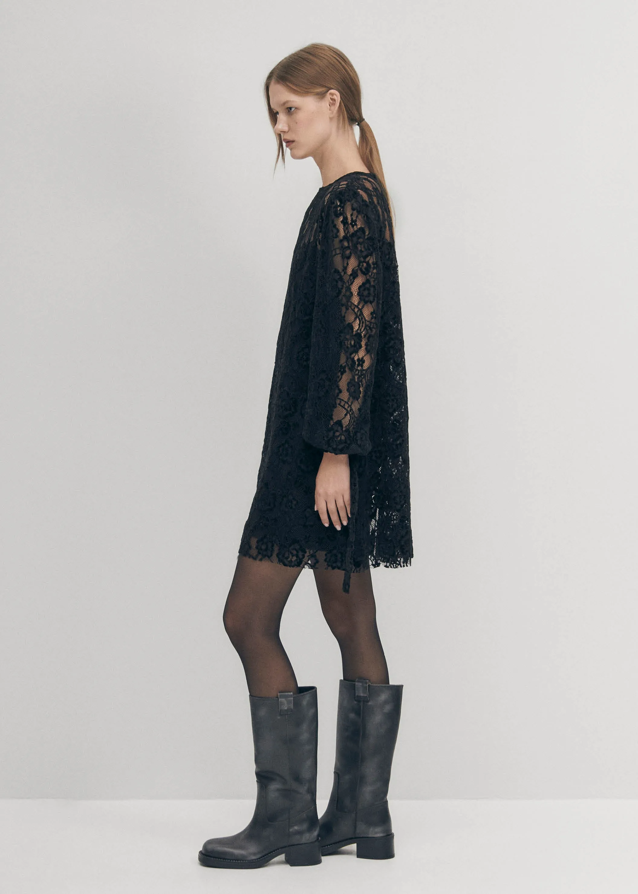 Dablon Lace Black Dress