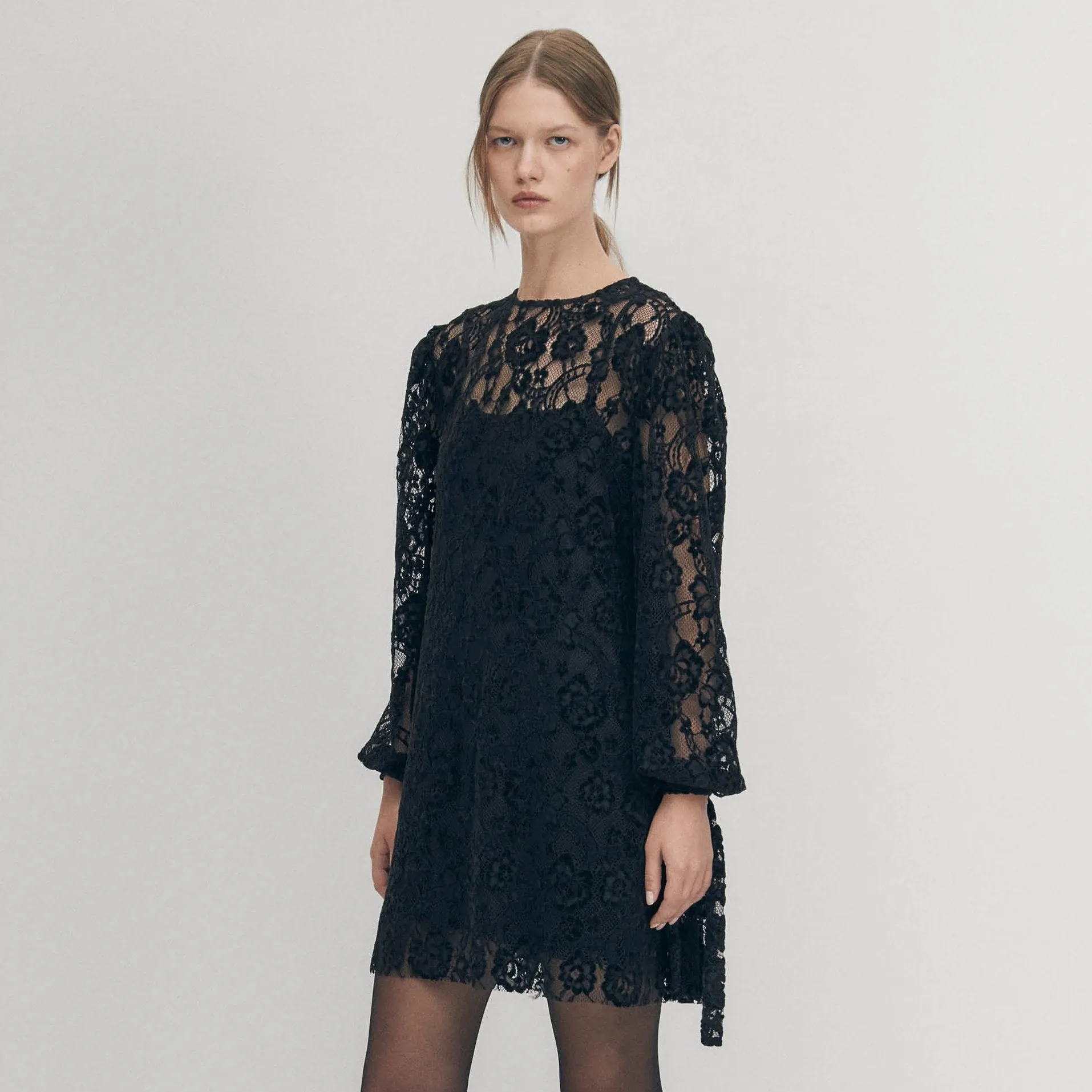 Dablon Lace Black Dress