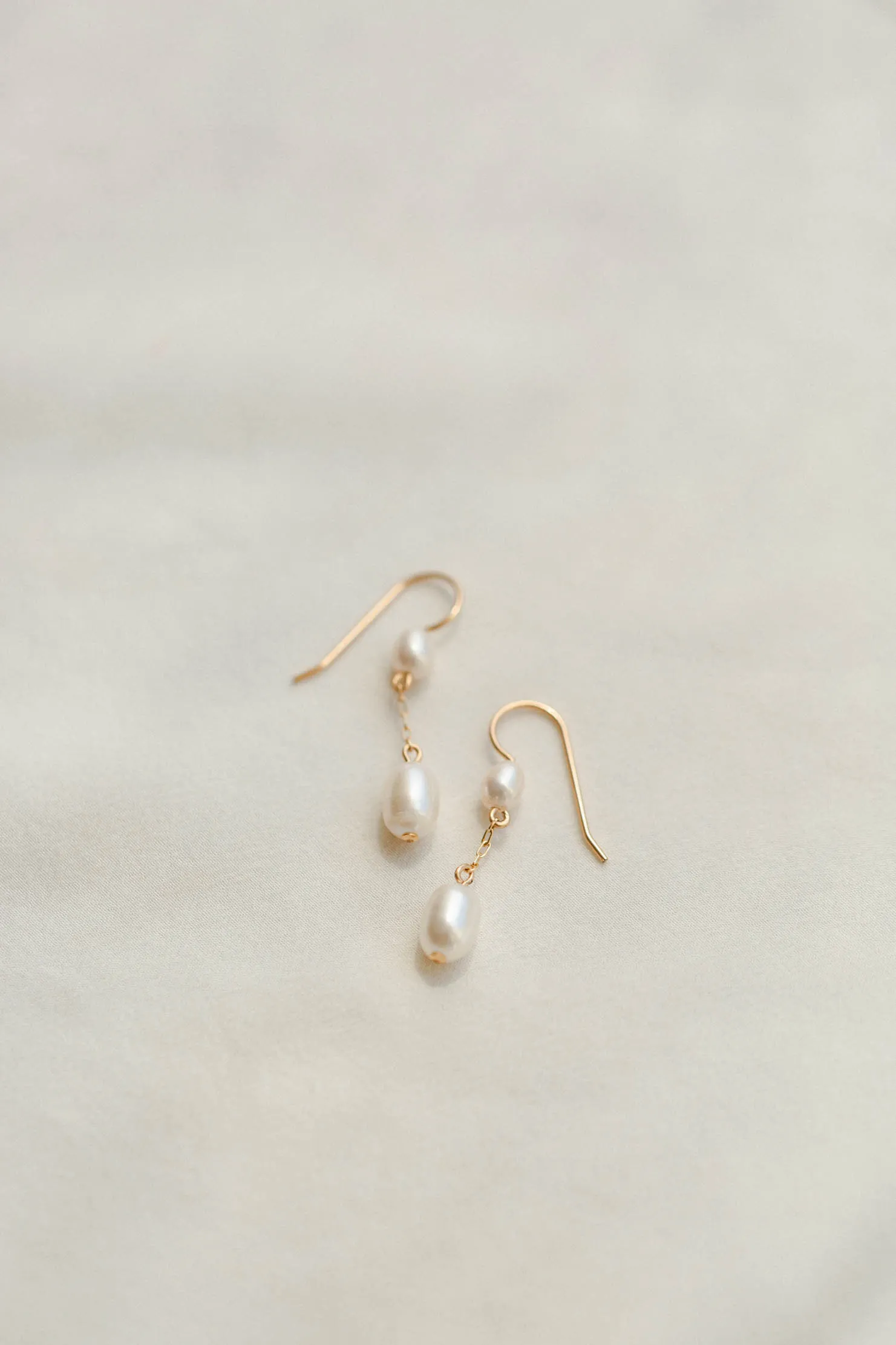 Deux Pearl Drop Earrings