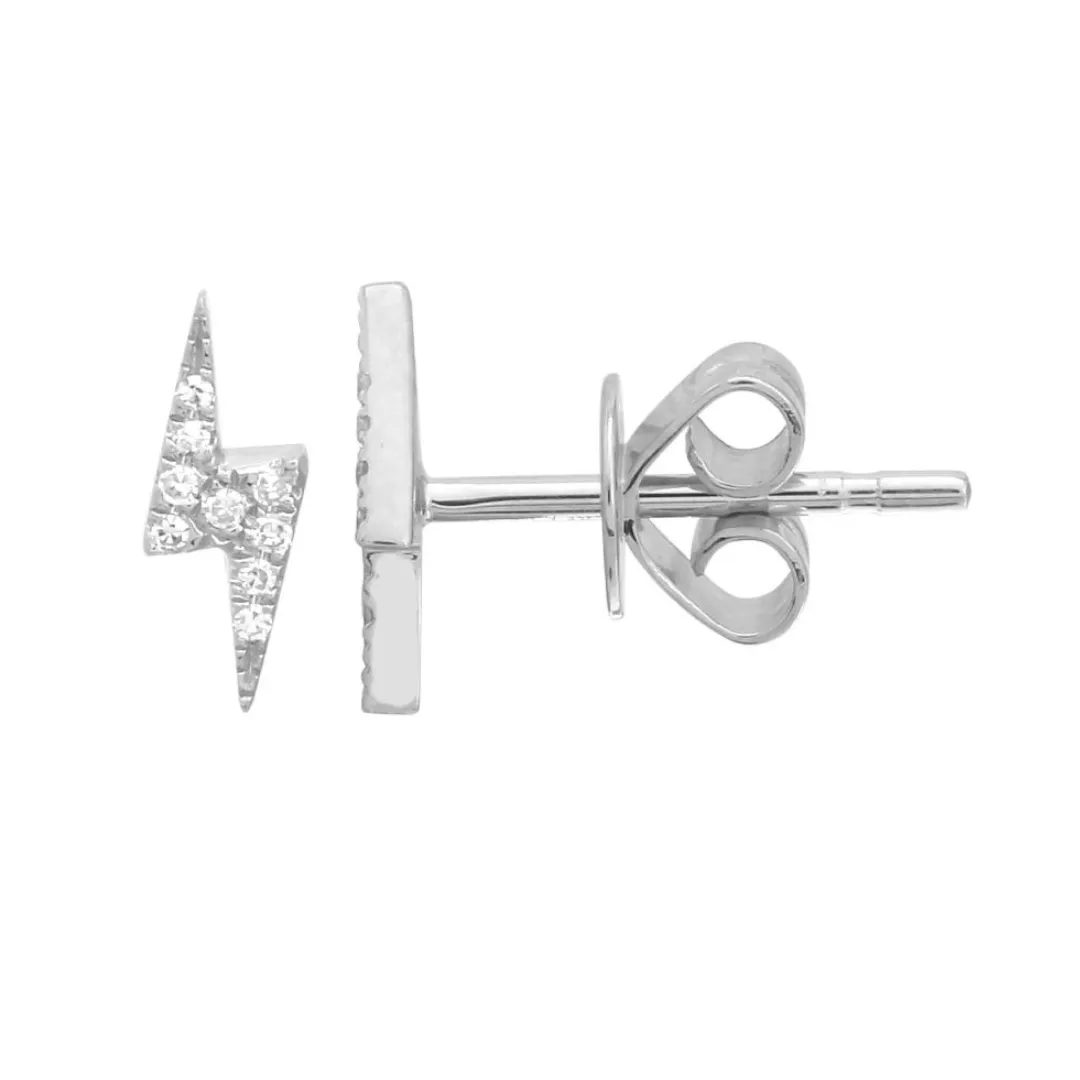 DIAMOND LIGHTNING BOLT STUDS