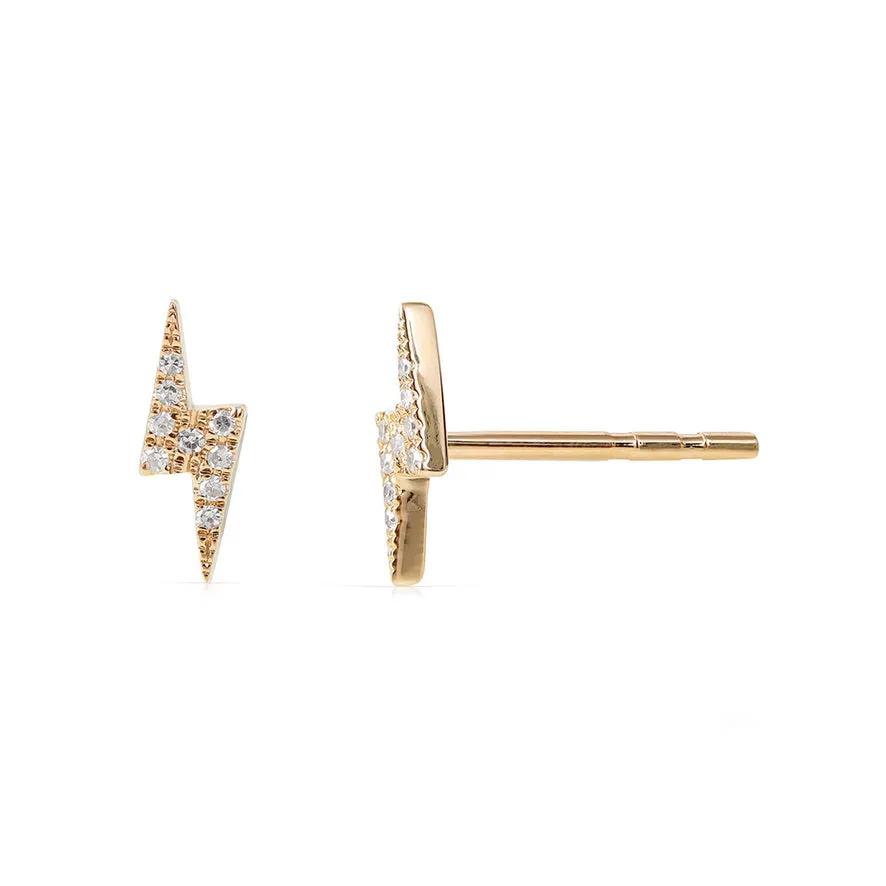 DIAMOND LIGHTNING BOLT STUDS