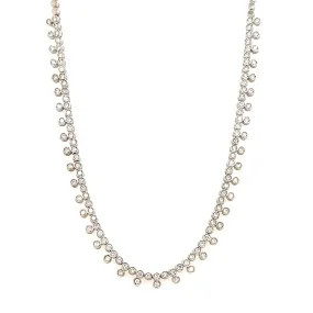 Diamond Necklace with 1.16ctw of Diamonds in 18K White Gold